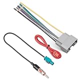 RED WOLF Radio Wiring Harness w/Antenna Adapter for Select 2007-2016 Dodge/2008-2016 Jeep/2007-2016 Chrysler Install Aftermarket Stereo Antenna Adapter Radio Connector Plug