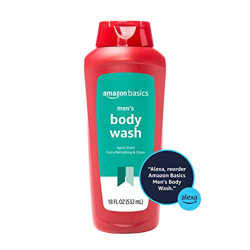 Amazon Basics Men's Body Wash, Sport Scent, 18 Fluid Ounce, Pack Of 1 #TOP2