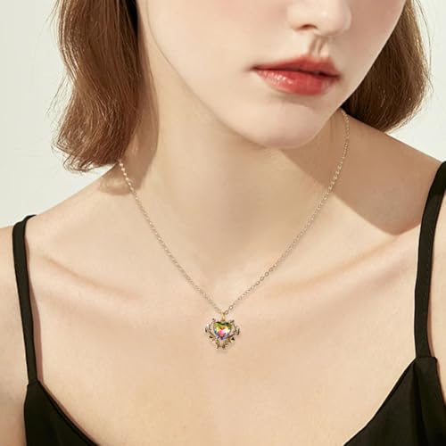Breloques cœurs en verre strassés pour fabriquer des bijoux de Saint-Valentin - 6