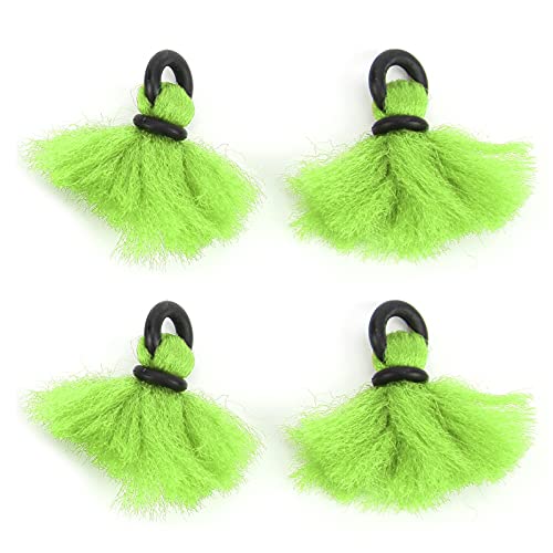 4pcs Fly Fishing Float Yarn Strike Indicators Drift Hook Positioning Floats Bobbers (Green)