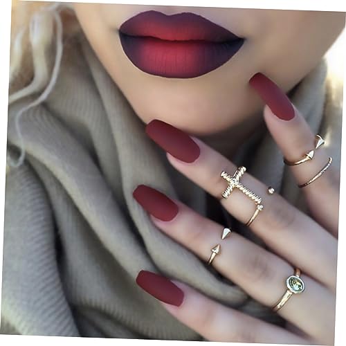 minkissy Conjunto De Cobertura Completa Unhas Falsas Dicas De Unhas Artificiais DIY Pontas De Unhas