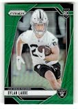 2024 Panini Prizm Green Prizm #330 Dylan Laube RC Rookie Las Vegas Raiders NFL Football Trading Card