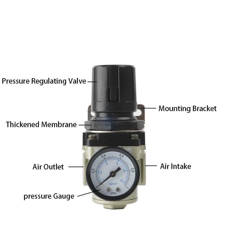 AR4000-04 AR4000-06 AR5000-06 AR5000-10 AR2000-02 AR3000-03 Pneumatic Compressed Air Compressor Pressure Regulator Relief Valve(AR2000-02 Economic)