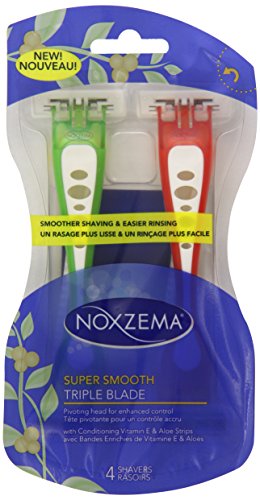 Noxzema Triple Blade Razor, Disposables - 4 Ea