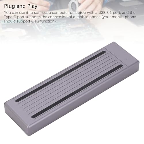 Caja externa SSD Type C 10Gbps USB3.1 con iluminación RGB miniatura 7