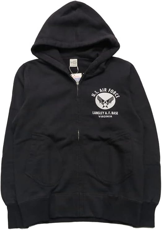 BuzzRicksons 霜降りグレースエットジップパーカーL美品USAFタイプ BuzzRicksons 霜降りグレースエットジップパーカーL美品USAF