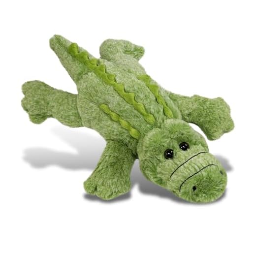 DolliBu Alligator Plush - Super Soft Stuffed Animal Alligator Toy, Cute Wild Life Green Plush Alligator, Adorable Huggers Plush Alligator Stuffed Toy for Baby, Kids, and Adults - 11.5 Inches