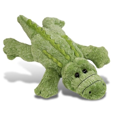 DolliBu Alligator Stuffed Animal - Super Soft Stuffed Animal Alligator Plush, Wildlife Green Plush Toy Gift for Kids and Adults - 12 Inches