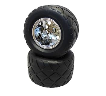 [⚠︎NO.1] 12/10 匿名出品 タイヤ1セット Amazon | OPTION No.1 レーシングラジアルタイヤ・メッキホイル