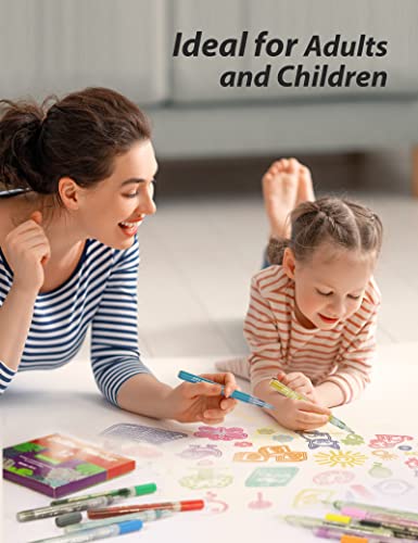 Gain-Art Outline Markers - 12 Colors Double Line Outline Pens Set, 8 Silver & 4 Golden Colors Outline Marker, Shimmer Markers For Holiday Greeting, Birthday Card Drawing & Decorating #TOP4