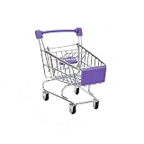 IGUFSDIG 1Pcs Mini Supermarket Handcart Mini Metal Shopping Cart Mini Supermarket Storage Toy Childr