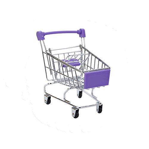 Igufsdig 1Pcs Mini Supermarket Handcart Mini Metal Shopping Cart Mini Supermarket Storage Toy Children Mini Shopping Cart Mini Shopping Cart Mini Metal Shopping Cart For Kids Purple #TOP30