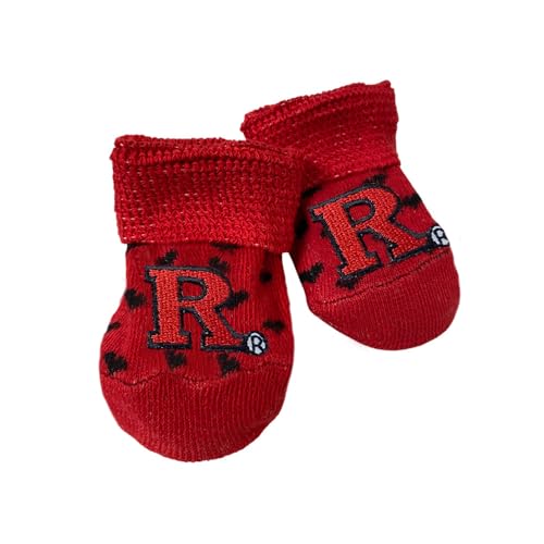 Two Feet Ahead Heart Bootie Socks Soft, Cozy & Machine Washable Organic Cotton Stay-on Socks for Girls and Boys - Made in USA (Heart)