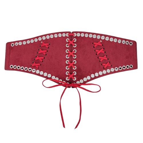 Dasbsug Cintura ancha versátil femenina elástica suave cinturón ancho elegante para trajes sofisticados y cinturón elástico moldeador del cuerpo, rosso, Altoa única