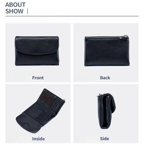 Joyfullygo Wallet, Unisex Soft Pebble Leather Wallet,travel wallet womens, Leather Coin Purse with Credit Card Holder (#02)2