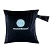 Charlie Banana Washable Diaper Tote Wet Bag (Black w/Blue)