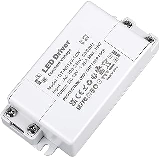 VARICART LED Driver 12V 15W, LED Transformer 240V to 12V DC 1.25A, Constant Voltage Switching LED Power Supply Adaptor, Low Voltage Transformer for Cabinet Light LED Strip Light G4 MR11 MR16 LED Bulbs