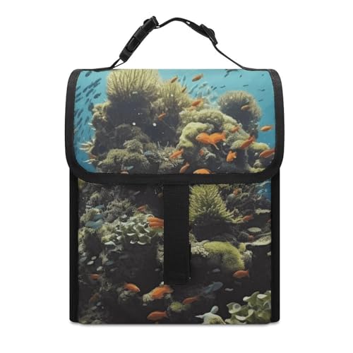 Lunch Bag for Women Biodiversity Lunch Box Men Reusable Insulated Lunch Tote Bag for Work Travel Outdoor