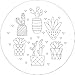 Blooms & Succulents Embroidery Pattern Transfers (set of 10 hoop designs!)