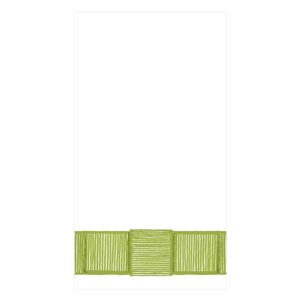 Caspari Tovaglioli di carta verde lime in lino, 12 pezzi