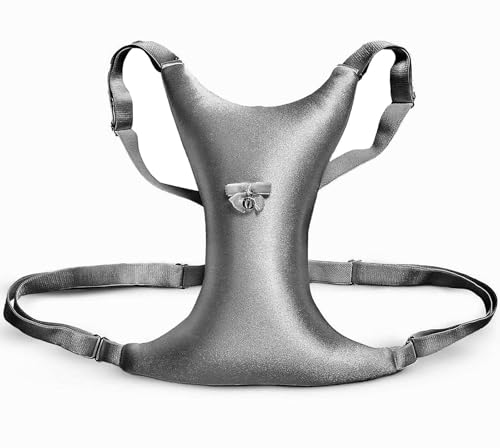 Intimia Breast Pillow for Chest Wrinkles and Side Sleeping - Chest Pillow for Wrinkle Prevention and Breast Support (Silver)