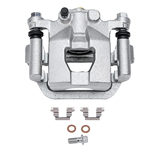 Image of Detroit Axle - Rear Brake Kit for 2002-2018 Nissan Altima 2004-2008 2019 Maxima Disc Brake Calipers w /Brackets Ceramic Brakes Pads w /Hardware 2005 2006 2007 Replacement