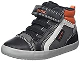 Geox Baby - Jungen B Gisli Boy Sneakers, Black Orange, 23 EU