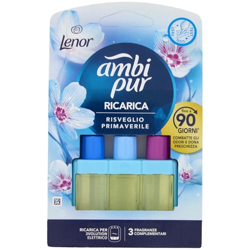 Ambi Pur Ricarica Lenor 3Vol Risveglio Primaverile, 20Ml