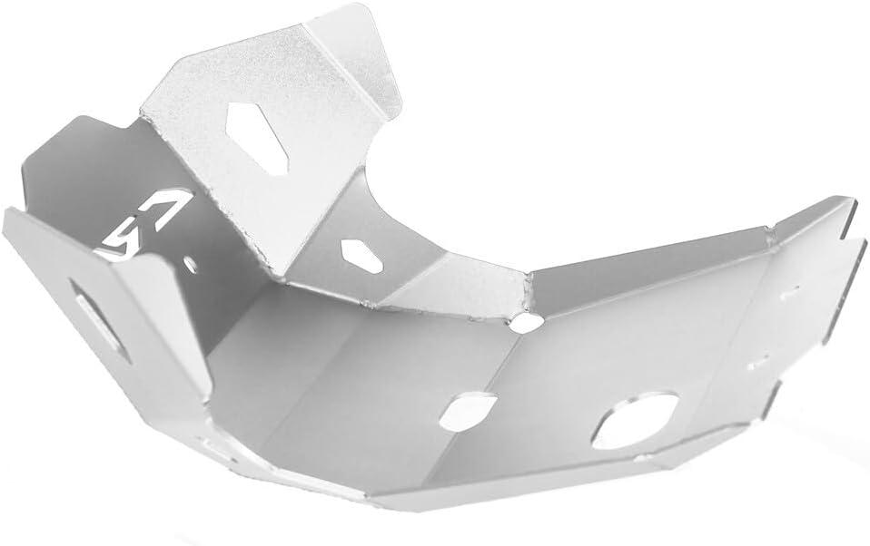 CRF110F Front Skid Plate Accessories Compatible with CRF 110F 2013-2024 Off-Road Aluminum Engine Mud Guard Protector Lower Engines Bash Guards (Black)