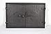 Euro Sezam - puerta de horno de hierro fundido de dos puertas - puerta de horno maciza y gruesa - puerta de horno de pizza - DZ059 - puerta doble con cerradura de puerta - 42 x 27