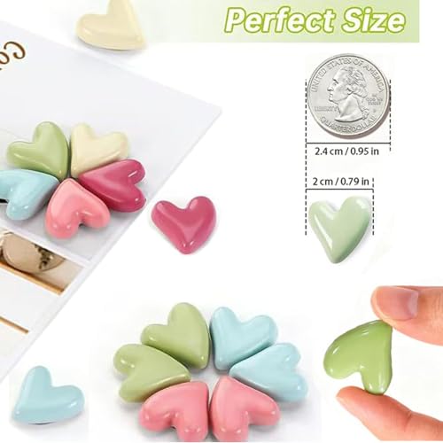Set 35 Imanes Decorativos de Corazón para Refrigerador miniatura 4