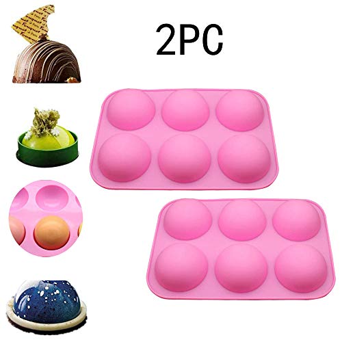image for nanjingqin Half Circle Silicone Mold, Christmas Share Semi Sphere Sili