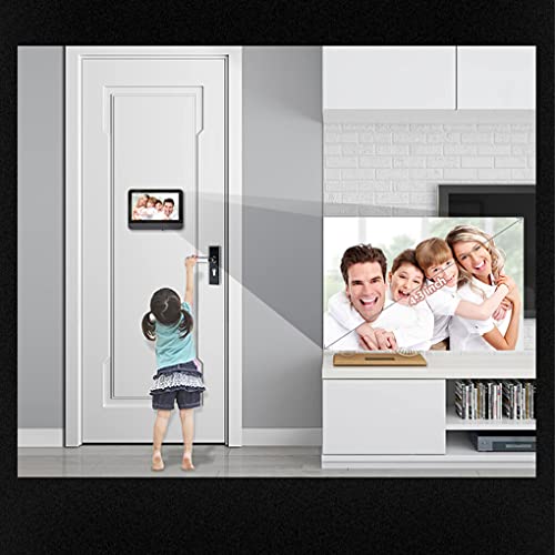 WIUSOODE Campainha LCD de 4,3 polegadas com visor de olho mágico, câmera fotográfica, detecção de aç