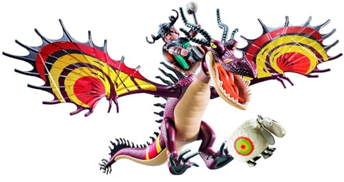 PLAYMOBIL DreamWorks Dragons 70731 Dragon Racing: Rotzbakke und Hakenzahn,...