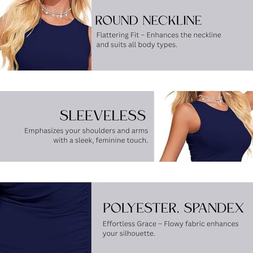 Image of LONDON BELLY Women's Solid Pattern Polyester Blend Bodycon Mini Dress with Drawstring Fitted Closure Type Round Neck and Sleeveless Thigh Length | One Piece Dresses for Women