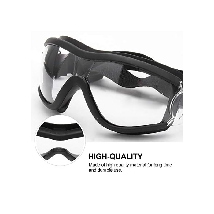 ULTECHNOVO Pet Goggles Eye Protective Glasses Anti-UV,Windproof,Waterproof Eye Goggles for Dog,Puppy (Transparent) - Image 5