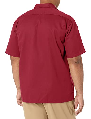 Image of Dickies Men's Short Sleeve Work Shirt - Durable Twill Button Down Shirts for Men, Lightweight Uniform for Daily Wear