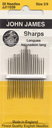 Sharps Hand Needles-Size 3/9 20/Pkg