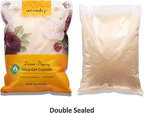 Gel de sílice para secar flores wisedry reutilizable, 2 paquetes de 5 LBS 5