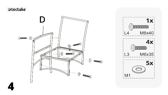 Set Giardino Polyrattan - 6 Sedie Con Cuscini + Tavolo Vetro + Copertura, Grigio/Bianco - Foto 5
