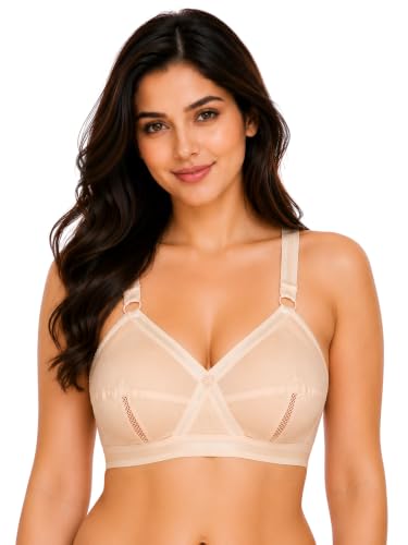 Image of SONA Perfecto Cotton Bra for Woman Full Coverage Non Padded Everyday Wirefree Pack of