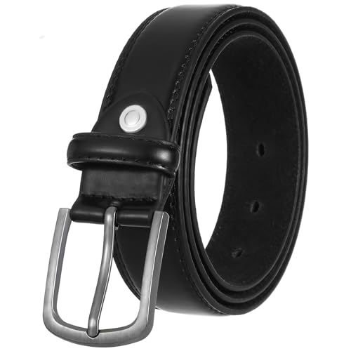Men's Casual Leather Jeans Belts, Leather Dress belt for men, 1 3/8