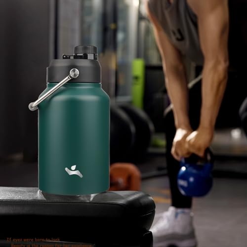 Image of Konokyo 64 oz Insulated Stainless Steel Water Bottle Jug with Handle