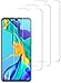 QUITECO Pellicola Vetro Temperato per Huawei P30 Lite [3 Pezzi], Vetrino Protettivo Anti Graffio, Protezione Schermo, Anti-Impronte, Durezza 9H, 0,26mm
