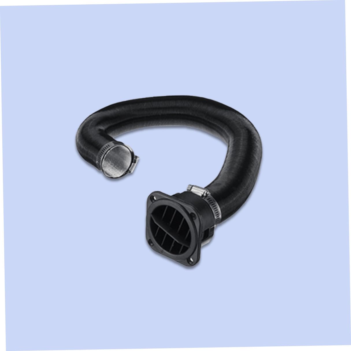 SOIMISS Conduit de Chauffage Voiture 42mm 4 Sorties D'air Carrées et 8 Clips Kit Tuyau Extensible Jusqu'à 80cm pour Réchauffeur Diesel Stationnement Accessoire Automobile Polyvalent