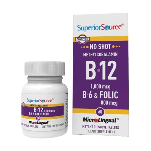 Superior Source Vitamin B-12 with B-6 and Folic Acid