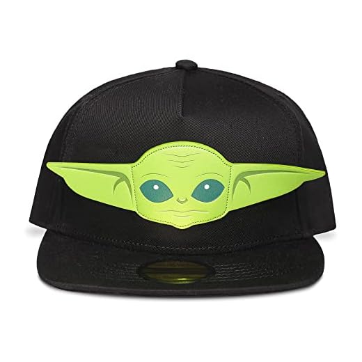 Star Wars The Mandalorian Grogu 3D Face Novelty Cap, Child, 5 to 6 Years Gorra de bisbol, Negro, M para Hombre