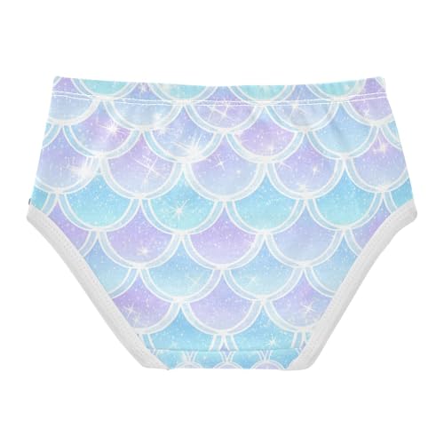 Blue Purple Mermaid Scale Toddler Girls's Underwear 2T 202c14522