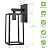 MAXvolador Outdoor Wall Sconce, Large Exterior Waterproof Wall Lantern Light Fixture, Black Porch Lights Glass, Anti-Rust E26 Patio Lighting, 2 Pack