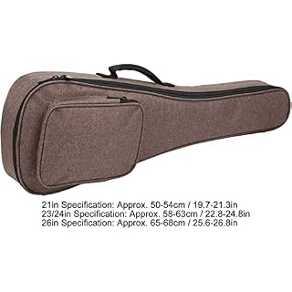 étui ukulélé sac à dos ukulélé double fermeture éclair matériau en nylon épaissi sac de rangement pour instrument de… – Image 7